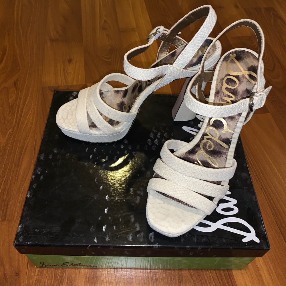 Sam Edelman Taryn Ivory Snake Heel
